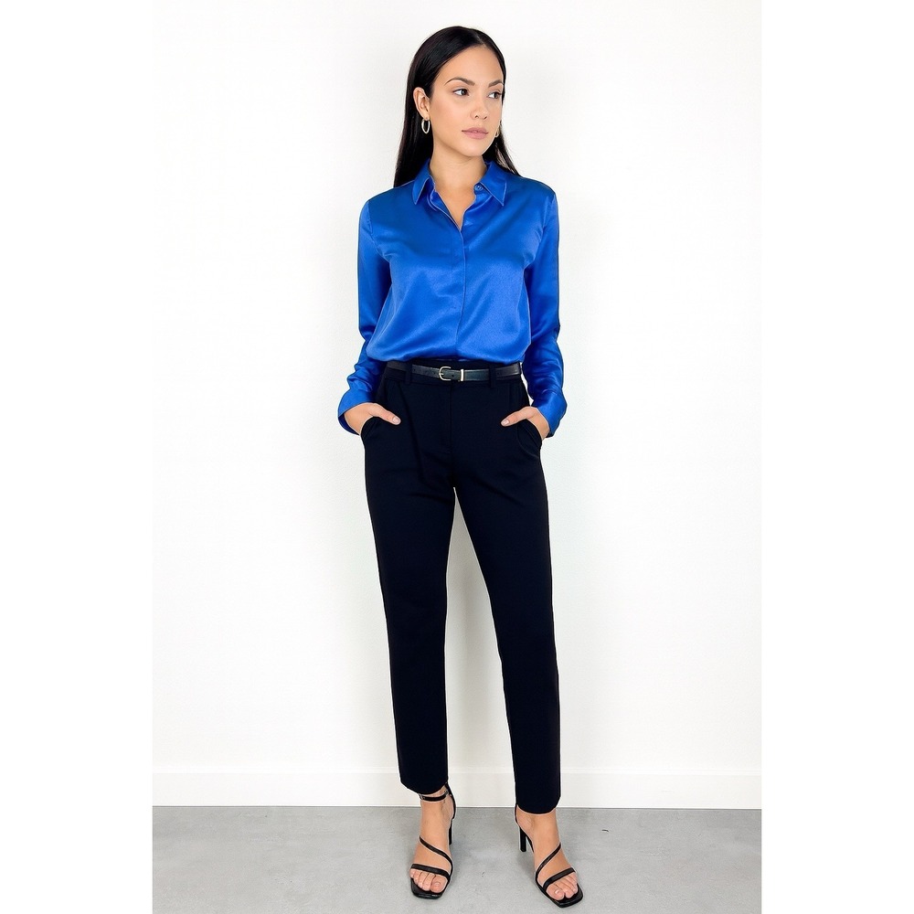 Banana Republic 6 Womens Black Cropped Straight Leg Dress Pants Business Casual